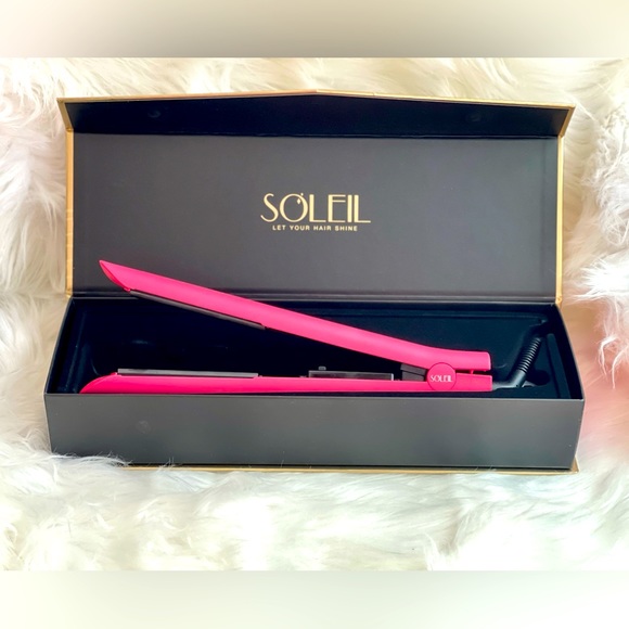 soleil Hair New Last 2soleil Hair Straightener Ceramic Soleil Flat Iron 25 Pink Poshmark
